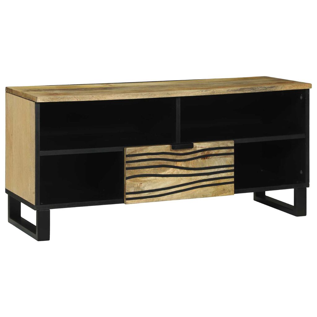 vidaXL TV Kast 100x33.5x46 cm Massief Hout Mangohout