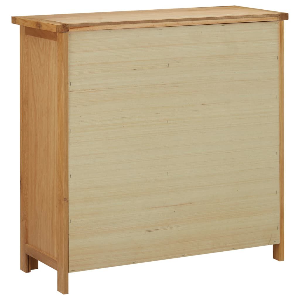 vidaXL Wijnkast voor 11 flessen 80x32x80 cm massief eikenhout