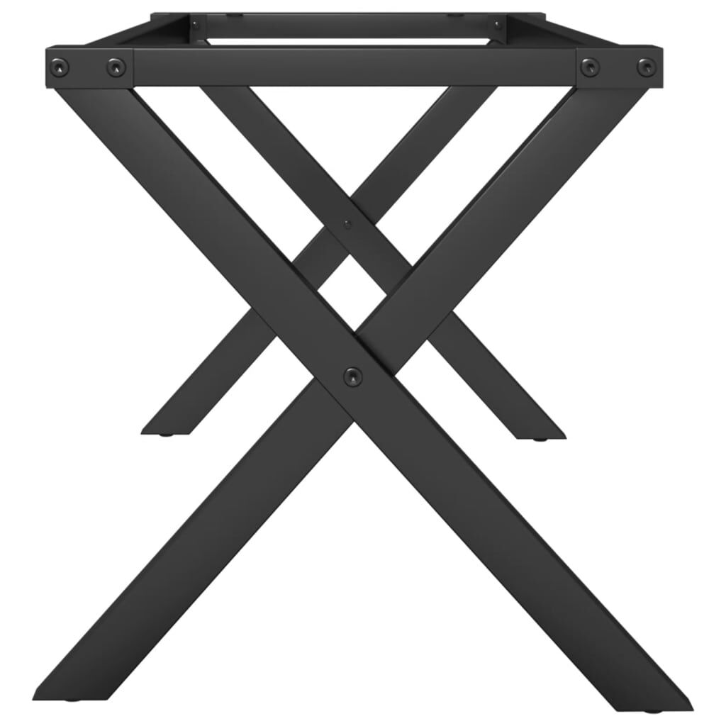 vidaXL Salontafelpoten X-frame 80x40x43 cm staal