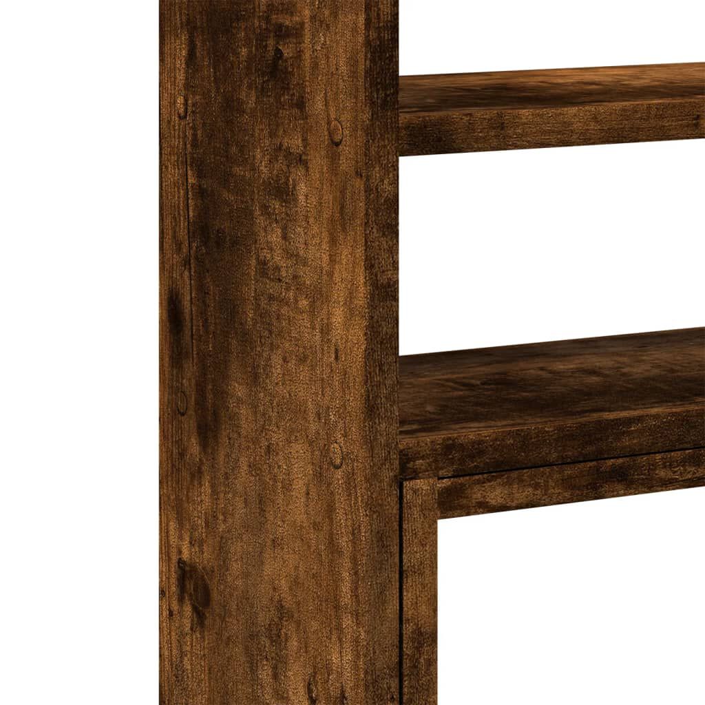 vidaXL Bureau organiser 40x17x41 cm bewerkt hout gerookt eikenkleur