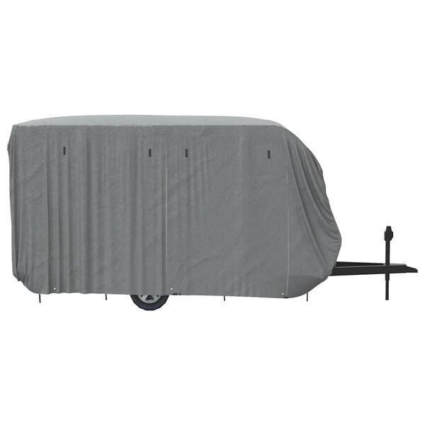 vidaXL Caravanhoes 460x250x220 cm vliesvlies grijs