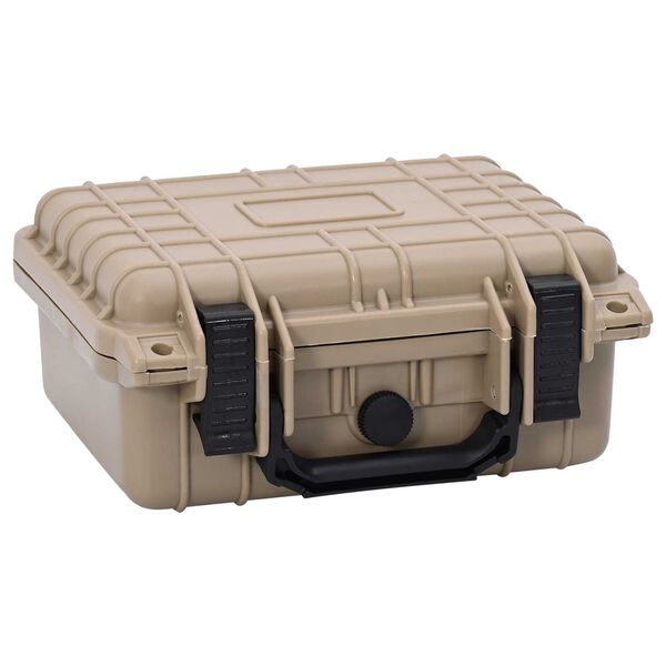 vidaXL Beschermende Hardcase Sand 27x24,5x12,5 cm