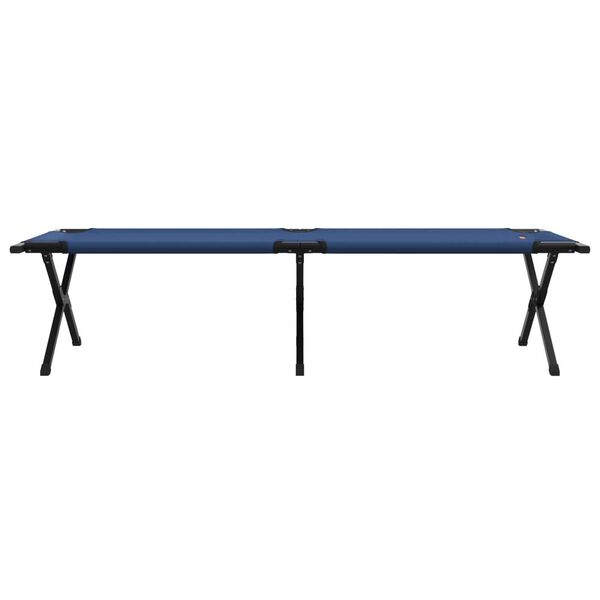vidaXL Vouwbaar Ligbed met Draagtas Blauw 600D Oxford Stof