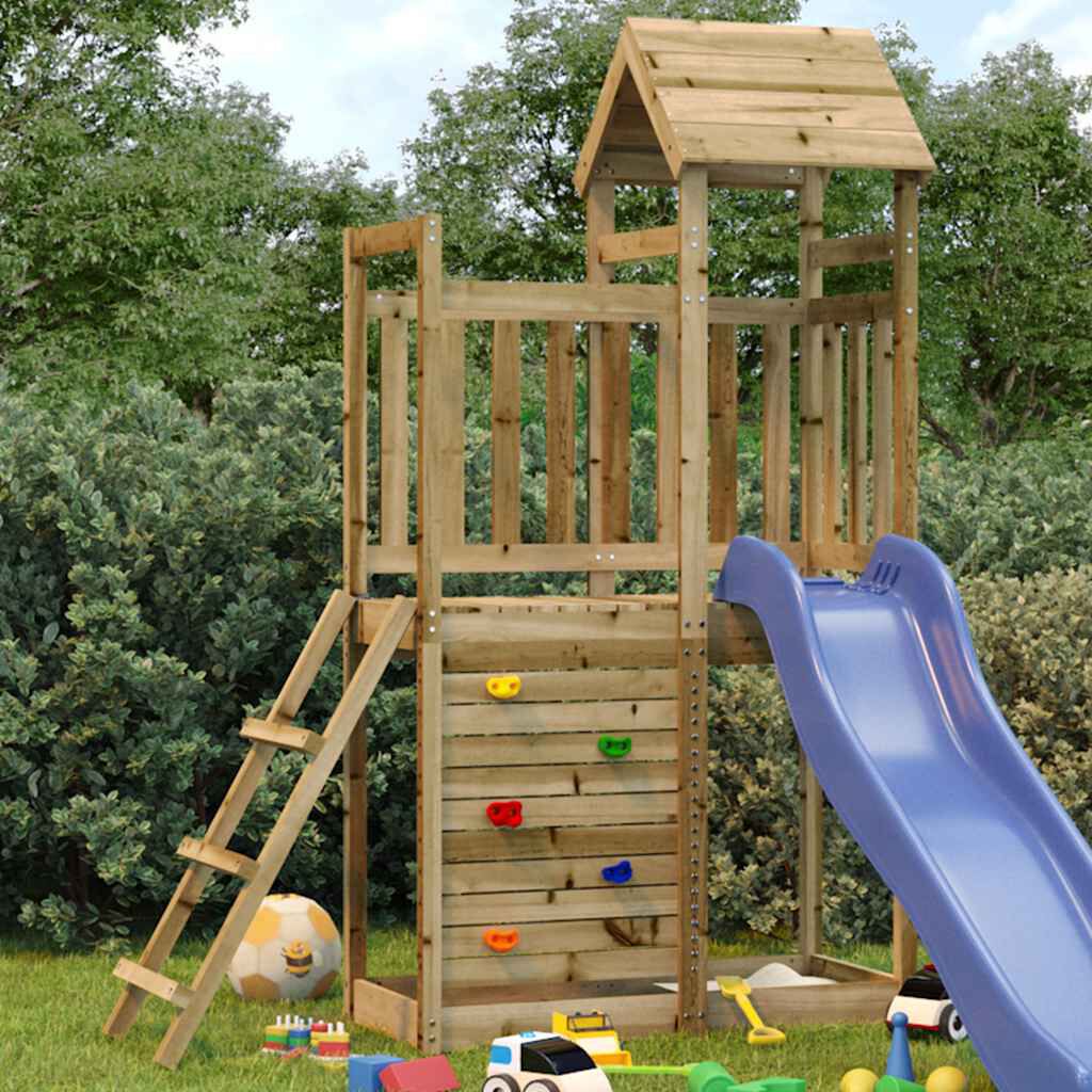 vidaXL Speelhuis 52,5x110,5x214 cm geïmpregneerd grenenhout