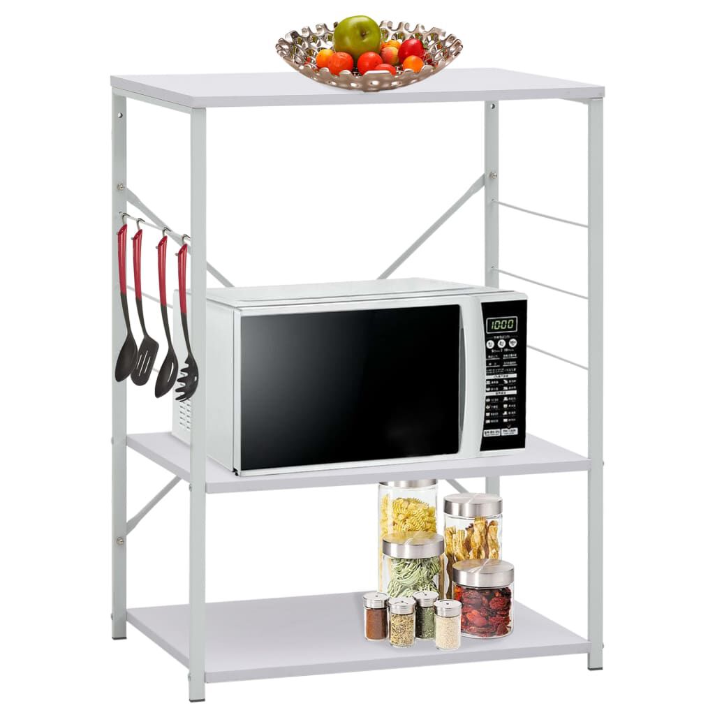 vidaXL Magnetronkast 60x39,6x79,5 cm bewerkt hout wit