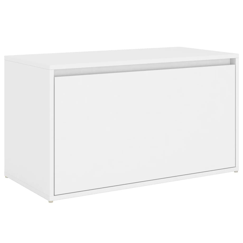 vidaXL Halbankje 80x40x45 cm bewerkt hout wit