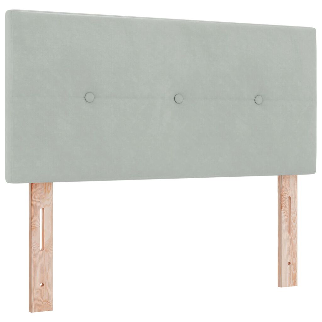 vidaXL Hoofdbord Met Knopen Lichtgrijs 80 cm Velvet