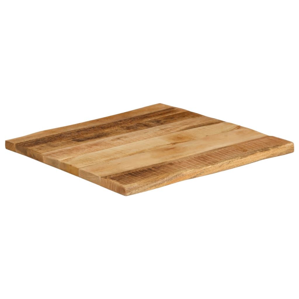 vidaXL Tafelblad met natuurlijke rand 40x40x3,8 cm massief mangohout
