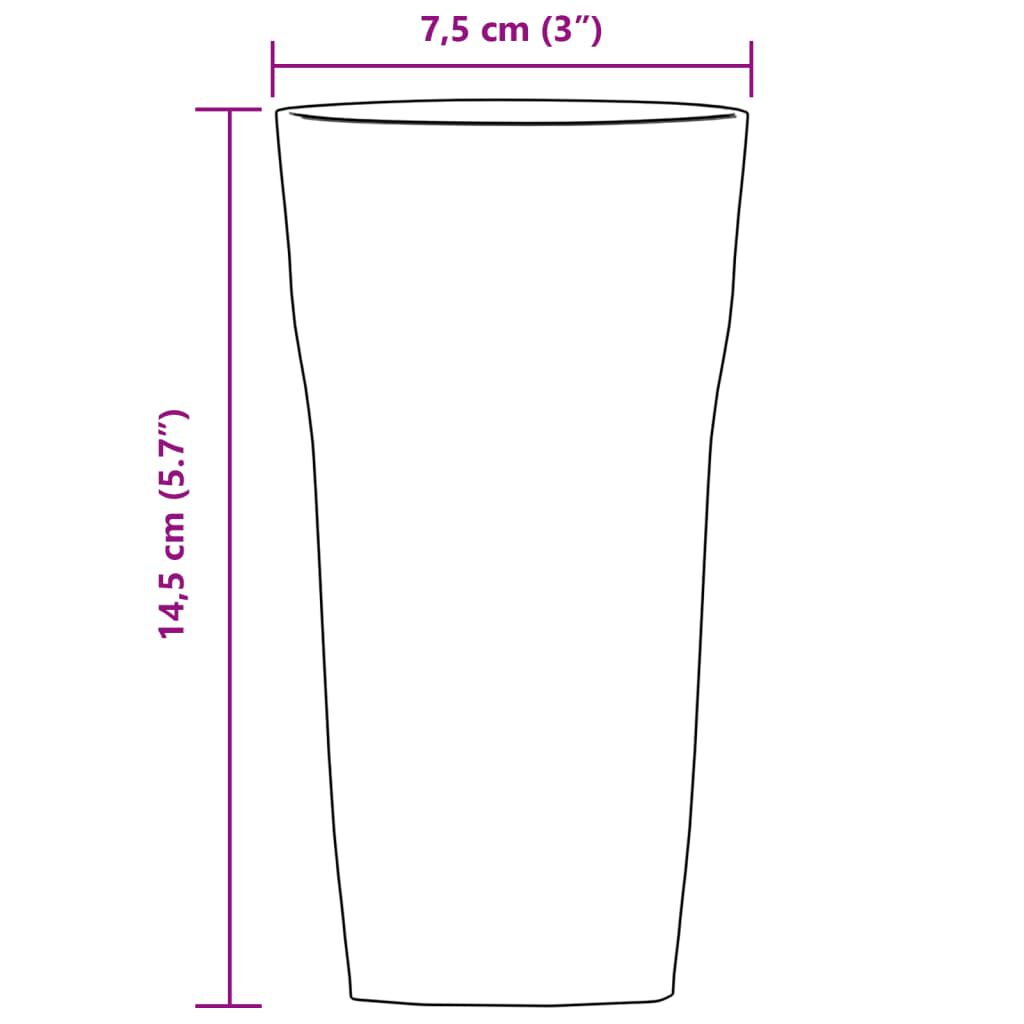vidaXL Bierglazen 6 st 310 ml