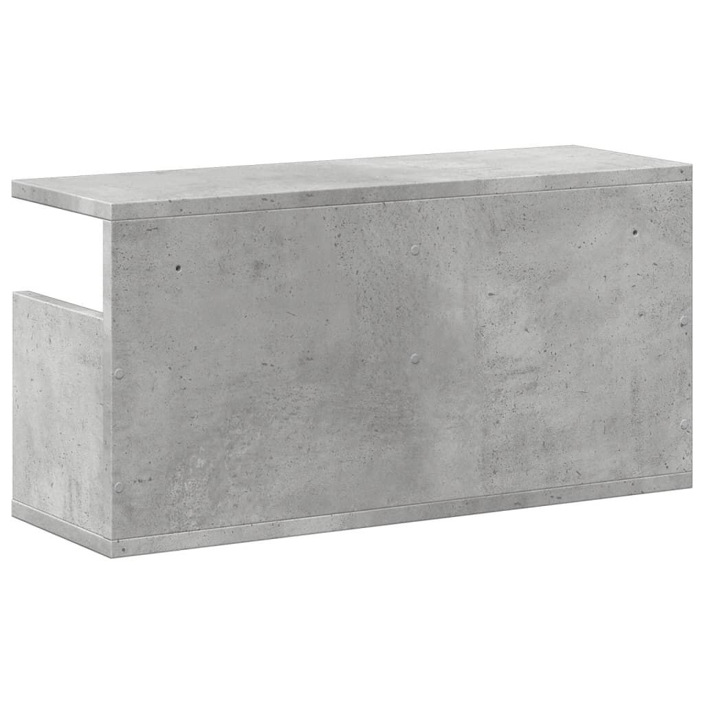 vidaXL Wandkast 60x20x30 cm bewerkt hout betongrijs