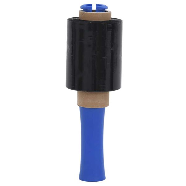 vidaXL Stretchfolies 10 stuks zwart 23 µm 10 cm x 150 m