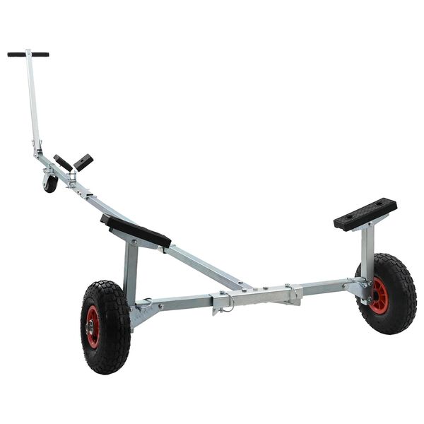 vidaXL Boottrailer met 3 wielen, opvouwbaar en verstelbaar, 160 kg staal