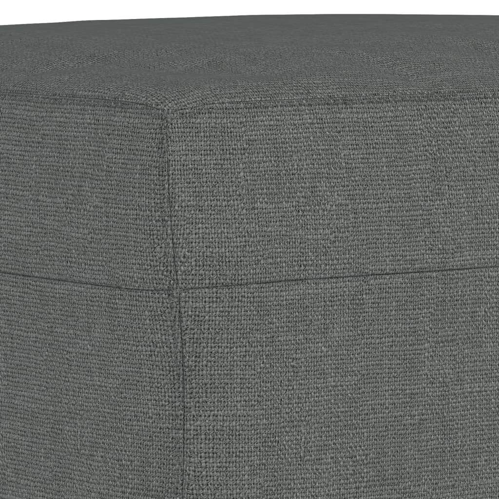 vidaXL Voetenbank 60x50x41 cm stof donkergrijs