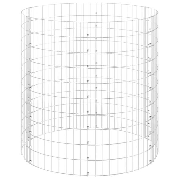 vidaXL Gabion paal rond Ø100x100 cm gegalvaniseerd staal