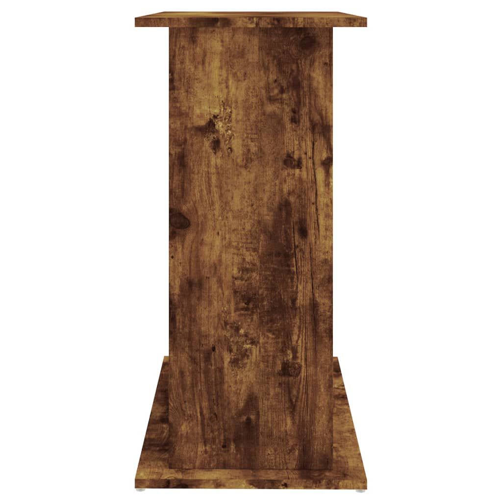 vidaXL Aquariumstandaard 81x36x73 cm bewerkt hout gerookt eikenkleurig