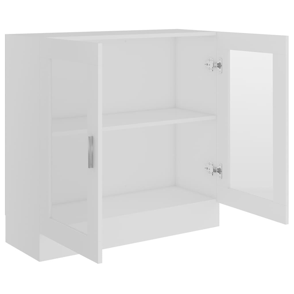 vidaXL Vitrinekast 82,5x30,5x80 cm bewerkt hout wit