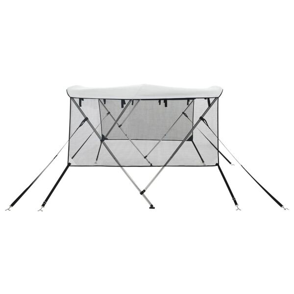 vidaXL Biminitop 3 bogen met mesh zijwanden 183x(137-152)x137 cm