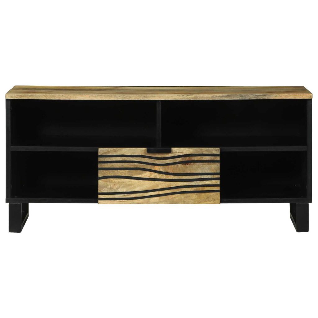 vidaXL TV Kast 100x33.5x46 cm Massief Hout Mangohout