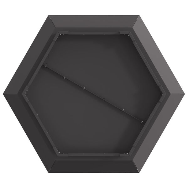 vidaXL Vuurkorf Hexagonaal Zwart 75x75x28 cm Staal