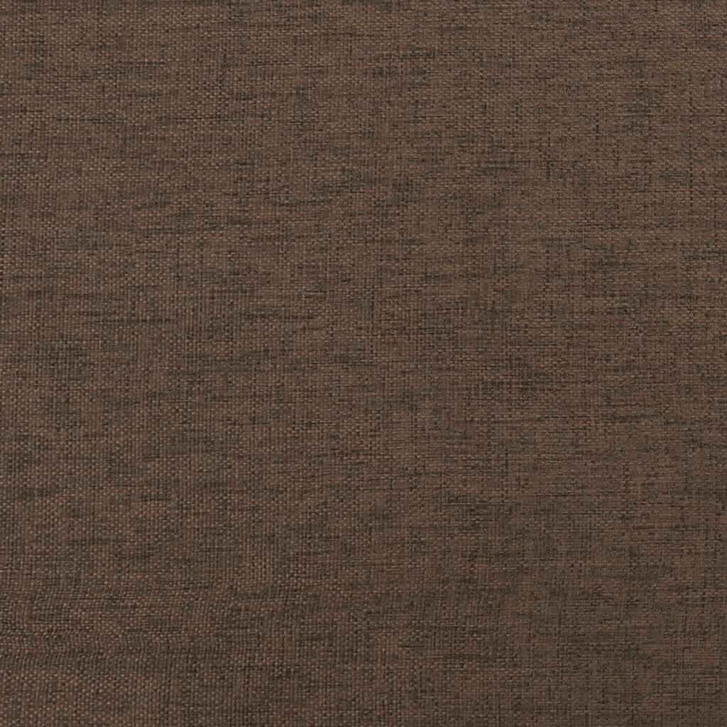vidaXL Voetenbank 60x60x36 cm stof bruin