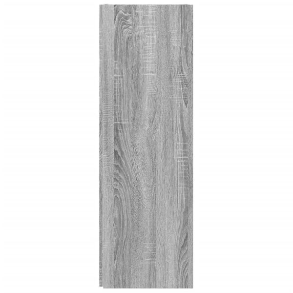 vidaXL Hoekkast 33x33x100 cm bewerkt hout grijs sonoma eikenkleurig
